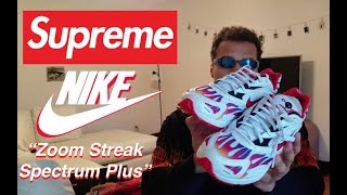 Supreme x Nike Zoom Streak Spectrum Plus "White Habenero" (UNBOXING & ON FEET)