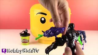 Giant Venom Lego MiniFig Gets a Play-Doh Make Over