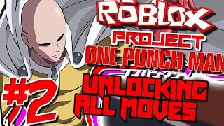 UNLOCKING ALL MOVES FOR SUPER HUMAN! | Roblox: Project OPM (One Punch Man) - Episode 2