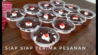 WOW ...... NYOBAIN IDE JUALAN INI TERNYATA BANYAK YANG SUKA | RESEP PUDING BLACKFOREST
