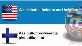 Learn Finnish vocabulary #Topic = Luggage, saddlery, sacks and bags