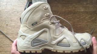 UK guy reviews Lowa Zephyr GTX Mid TF Desert Walking / Hiking / Military  Boots