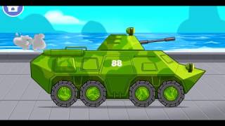 Мультик АВТОМОЙКА машинок - ВОЕННЫЕ МАШИНКИ - Мультики для малышей