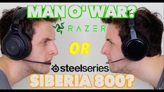 RAZER MAN O' WAR 7.1 versus SIBERIA 800s 7.1 | Mic Test & Overview | MAN O'WAR Review