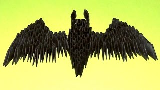 Модульное оригами для начинающих летучая мышь пошаговое изготовление (мастер класс) Знак Бэтмена