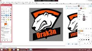 Gimp Poradnik - Przerabianie logo "Virtus Pro"