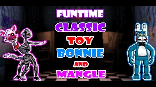 ||FnaF Speededit|| Funtime Classic Toy Bonnie and Mangle||