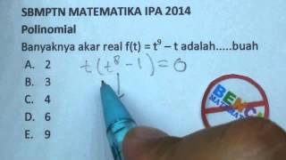 PEMBAHASAN SBMPTN 2014 MATEMATIKA IPA-Polinomial