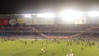 Disturbios despues del partido Deportivo Cali Vs America de Cali por Copa Aguila 24/May/2017
