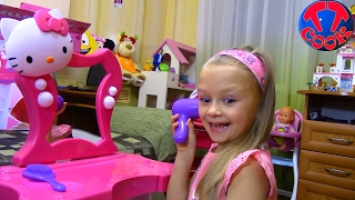 Хелло Китти Туалетный Столик Распаковка Видео для детей Hello Kitty Toys Unboxing