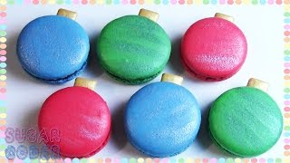 CHRISTMAS ORNAMENT MACARONS COOKIES, DESSERT IDEAS
