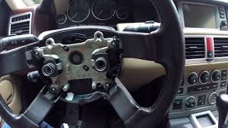Как снять руль на Рейндж Ровер Спорт, How to remove the steering wheel on the Range Rover