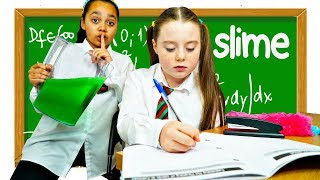 TIANA'S SLIME PRANK IN SCHOOL CLASSROOM!!!