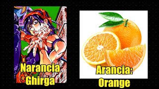 Jojo Part 5 Italian Name Translations