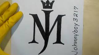 How To Draw Michael Jackson Logo RIP Lean Easy Sony Music Easy ASMR King Of Pop  Flipbook Animation