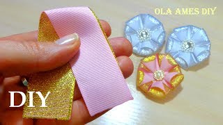 Amazing Kanzashi Flowers ? Зефирки Цветы из лент ? Easy Flower Making Ribbon Tricks Ola ameS DIY