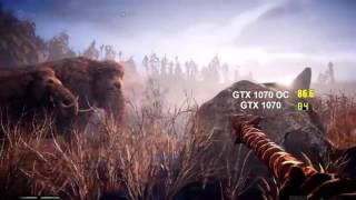 far cry primal GTX 1070 OC vs GTX 1070 Benchmark
