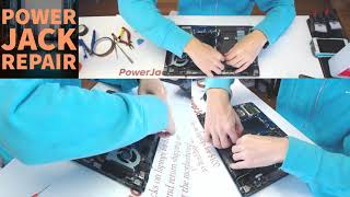 Samsung 300E np300E5C-A07US broken laptop dc power jack repair charge port  fix socket