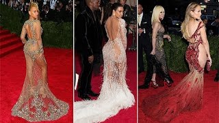 Самые шокирующие платья звезд ("голые платья") // shocking dresses of stars