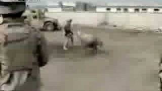جندي امريكي وخروف عراقي