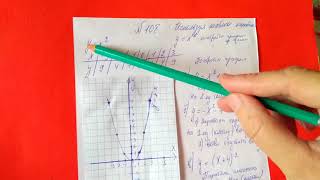 108 Алгебра 9 класс, Используя шаблон параболы постройте графики