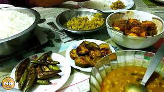 Eating Dinner(Rice/Chicken Curry/Fish Curry/Egg Curry/Daal) With Friends at Prokrity's Home