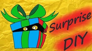 Подарочная КОРОБКА с СЮРПРИЗОМ из картона ? DIY