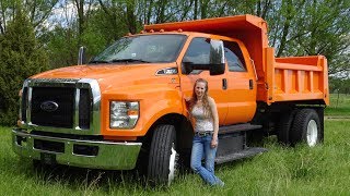 Ford F650 dump truck mountain drive, part two with Kent and Kelsey