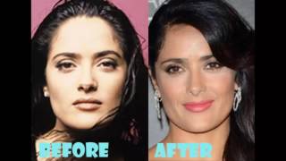 Salma Hayek Before and After 2016