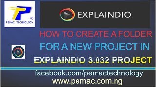 HOW TO CREATE A FOLDER FOR A NEW PROJECT IN EXPLAINDIO 3 032