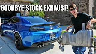 NEW EXHAUST! My Camaro GETS LOUD!