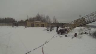 Демонтаж по-русски козлового крана ККС-10