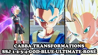 Cabba Transformations (SSJ 1-2-3-4-GOD-BLUE-ULTIMATE-ROSÉ) - Dragon Ball Xenoverse 2 Mods