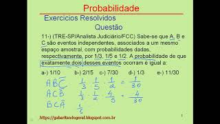 Questões de Probabilidade Concurso Público