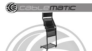 Expositor portafolletos con 4 compartimentos para folletos y revistas- distribuido por CABLEMATIC ®