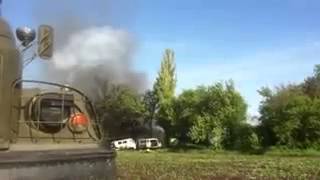Гибель 16 солдат и офицеров в Волновахе (Донбас) 22 05 2014  наживо
