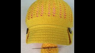 [ CROCHET CAPS FOR BABY] HƯỚNG DẪN MÓC MŨ LƯỠI TRAI CHO BÉ