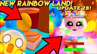 I OPENED THE NEW RAINBOW EGG AND GOT THIS! ? HORSE PET! ? IN BUBBLE GUM SIMULATOR UPDATE 28 (ROBLOX)
