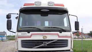 Нашёл видео запуска двигателя до разборки D6B220 VOLVO FL6 2003г Разборка грузовиков ВОЛЬВО ФЛ6