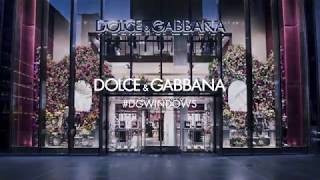 Dolce&Gabbana April 2018 window displays, New York boutique the making of