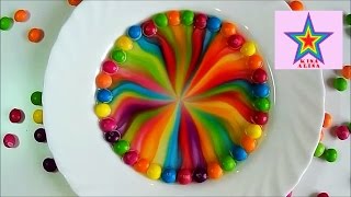 СКИТЛС РАДУГА ЭКСПЕРИМЕНТ ДЛЯ ДЕТЕЙ SKITTLES RAINBOW KIDS CANDY SCIENCE EXPERIMENT