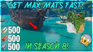 How To Get MAX MATS Fast In Season 8! (Fortnite Battle Royale)