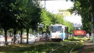 Trams in Tver, Russia - Трамваи в г. Тверь