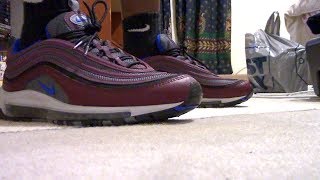 Nike Air Max 97 "Night Maroon" On Feet