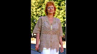 Вязание Летних Кофточек Крючком для Полных - модели - 2019/ Knitting Summer Blouses Crochet for Full
