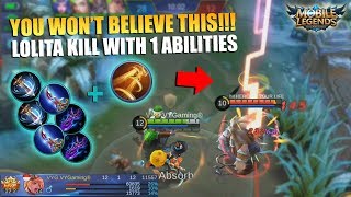 KEGANASAN LOLITA!!! Bisa Ngekill Dengan 1 Skill dan Solo Lord Dalam 5Detik - Mobile Legends