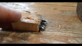 faire main: griffe d'atelier rétractable pour tenir vos morceaux de bois sur l'établi