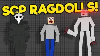 SCP-096 & SCP-049 VS Ragdolls! - MAD 2 Funny Ragdoll Gameplay