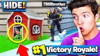 *NEW* HIDE & SEEK Custom Gamemode (Fortnite Battle Royale) with Little Brother!