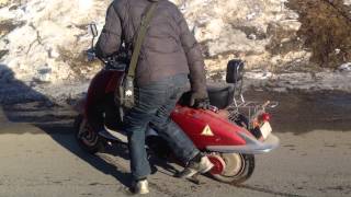 Электроскутер, E-bike, 1600 ватт (два по 800 ватт), 140 кг, подъем в гору